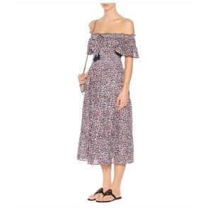 TORY BURCH Wildflower Maxi Dress, can be worn off the shoulder or on.